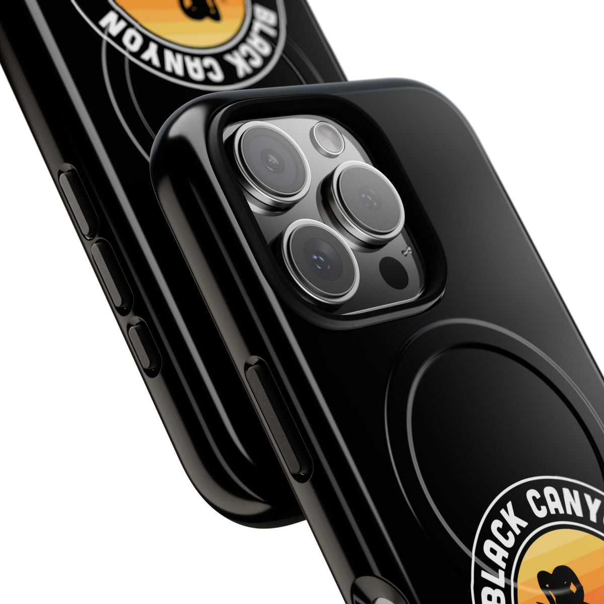 Black Canyon of the Gunnison National Park iPhone Case with MagSafe - Round Emblem Design