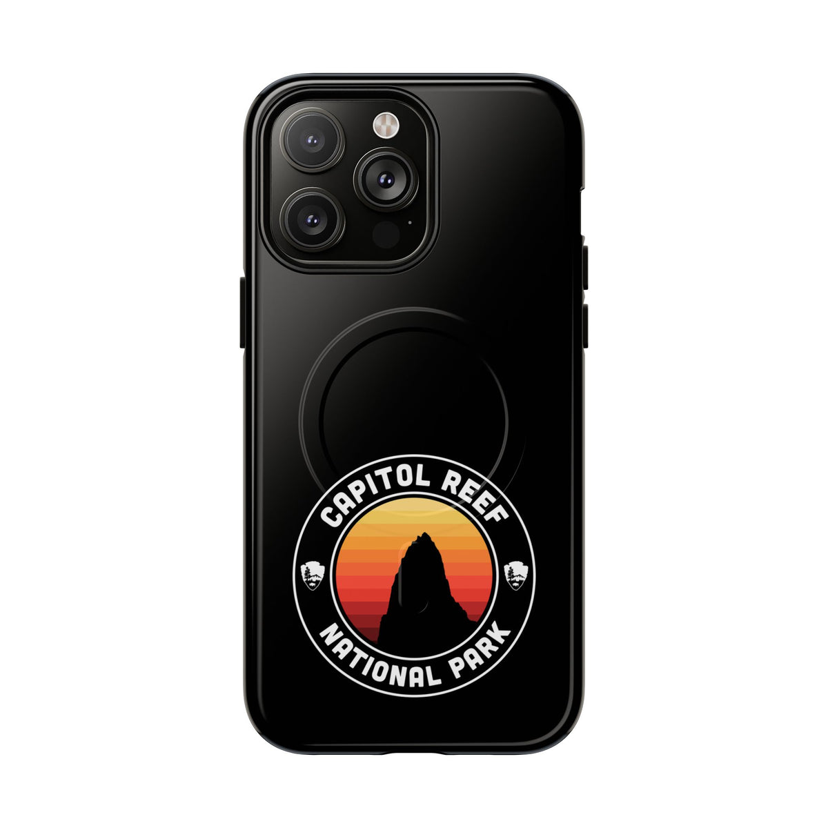 Capitol Reef National Park iPhone Case with MagSafe - Round Emblem Design