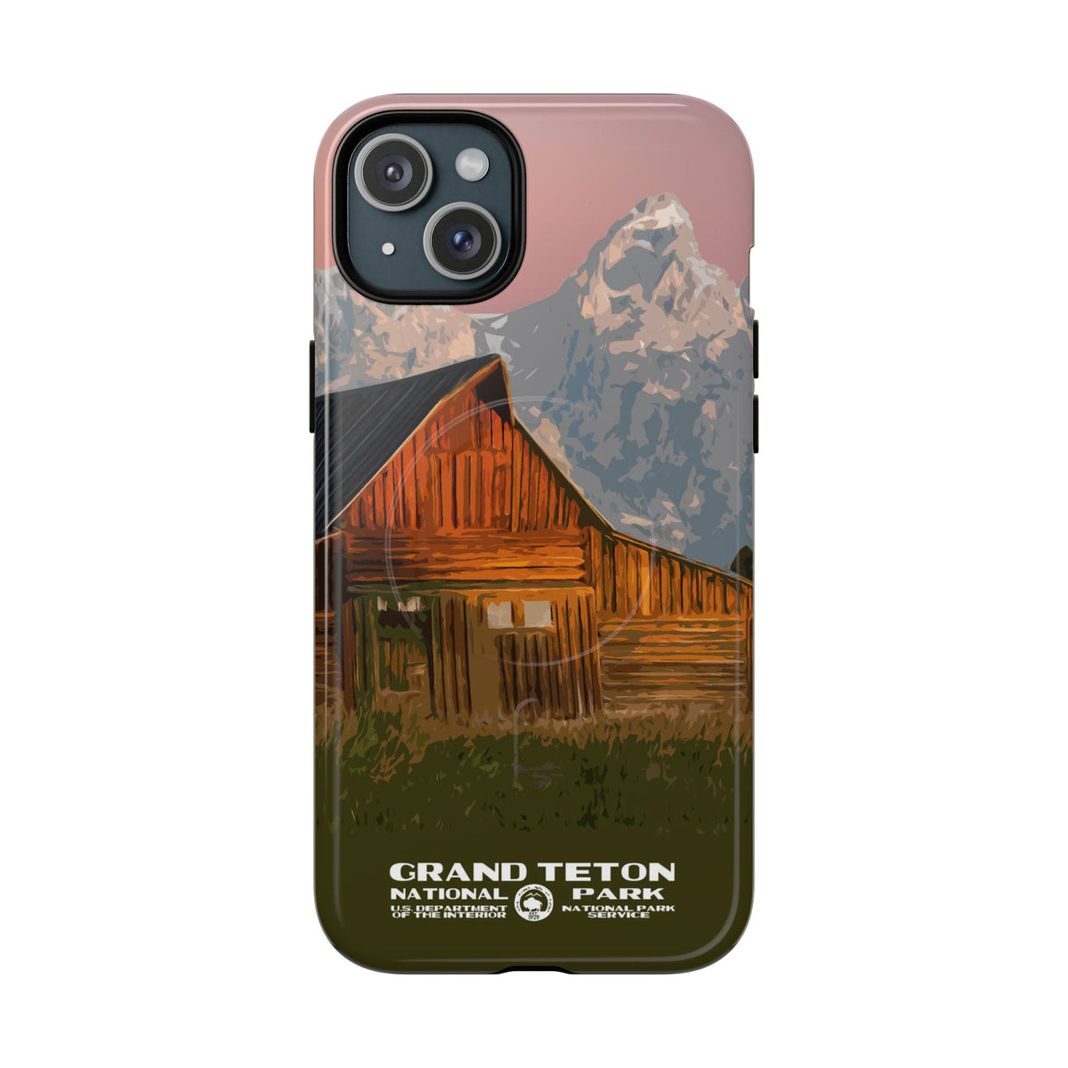 Grand Teton National Park iPhone Case with MagSafe - Moulton Barn