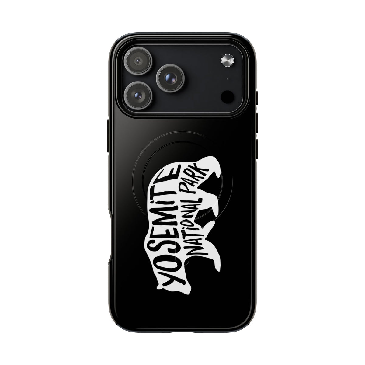 Yosemite National Park iPhone Case with MagSafe - Black Bear Design