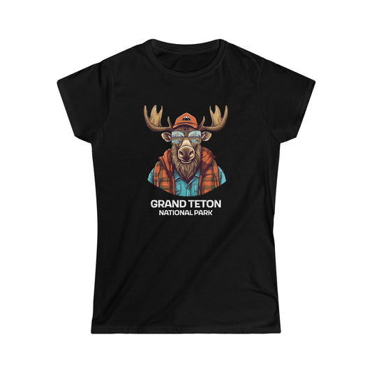 Grand Teton Denali National Park Women's T-Shirt - Cool Moose