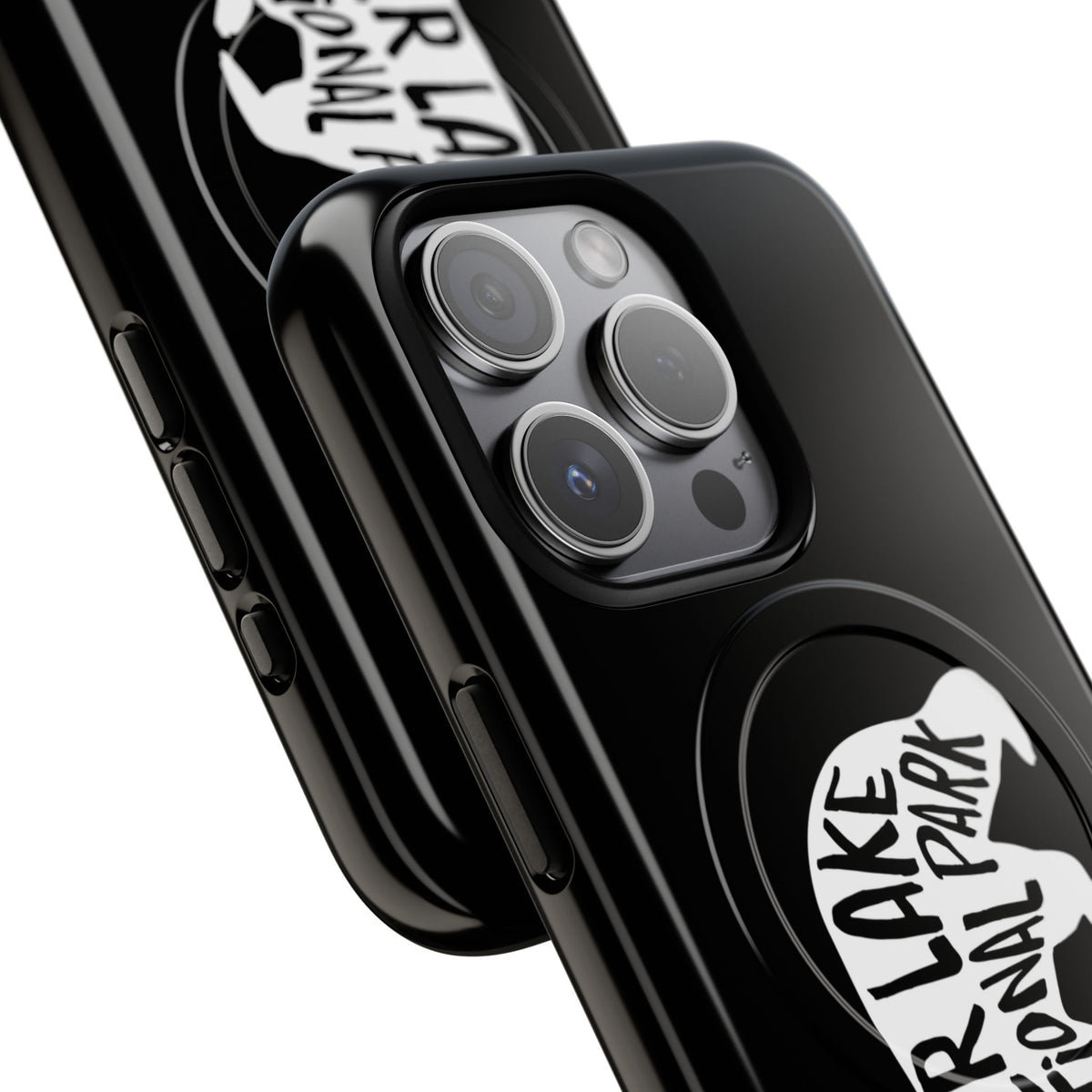 Crater Lake National Park iPhone Case with MagSafe - Black Bear Design