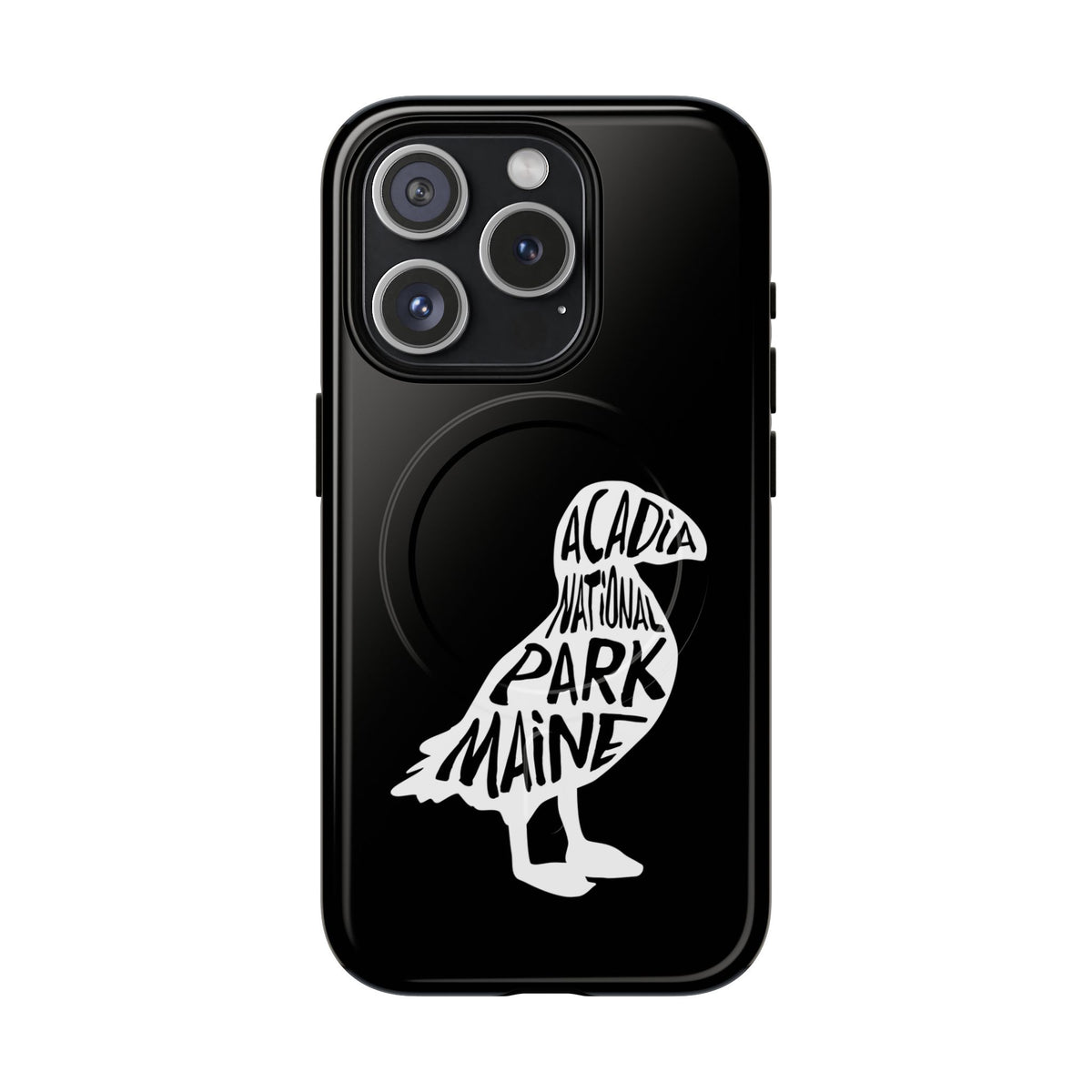 Acadia National Park iPhone Case with MagSafe - Puffin Design