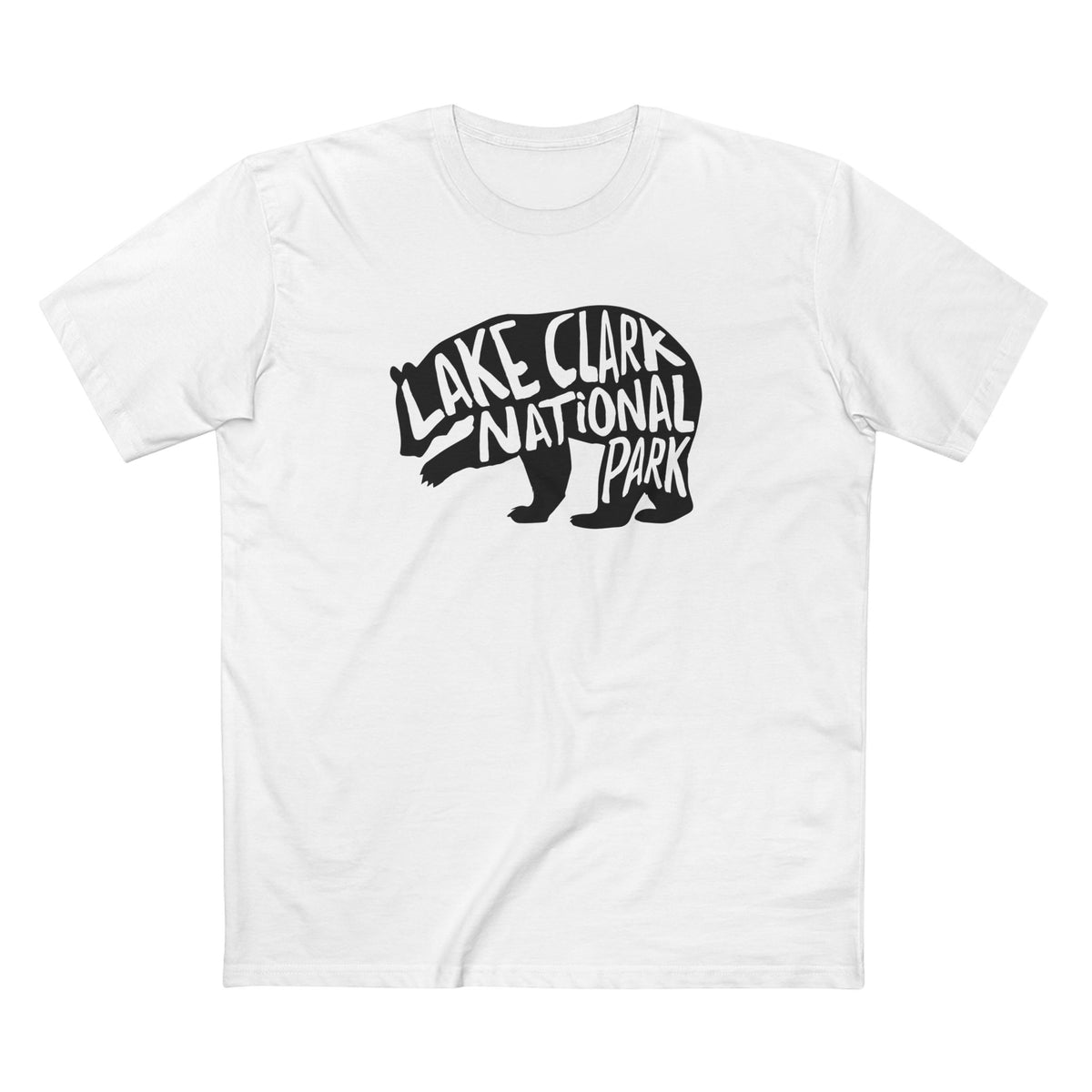 Lake Clark National Park T-Shirt - Grizzly Bear in White
