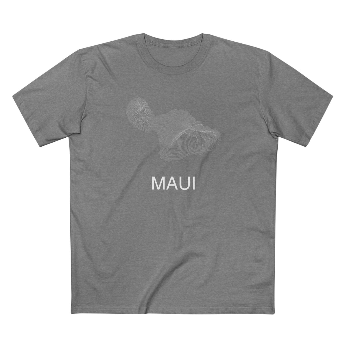 Maui T-Shirt Lines in Athletic Heather
