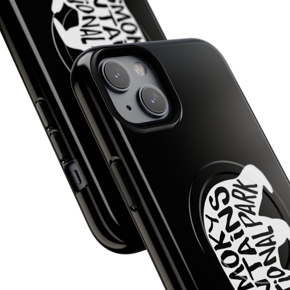 Great Smoky Mountains National Park iPhone Case with MagSafe - Black Bear Design
