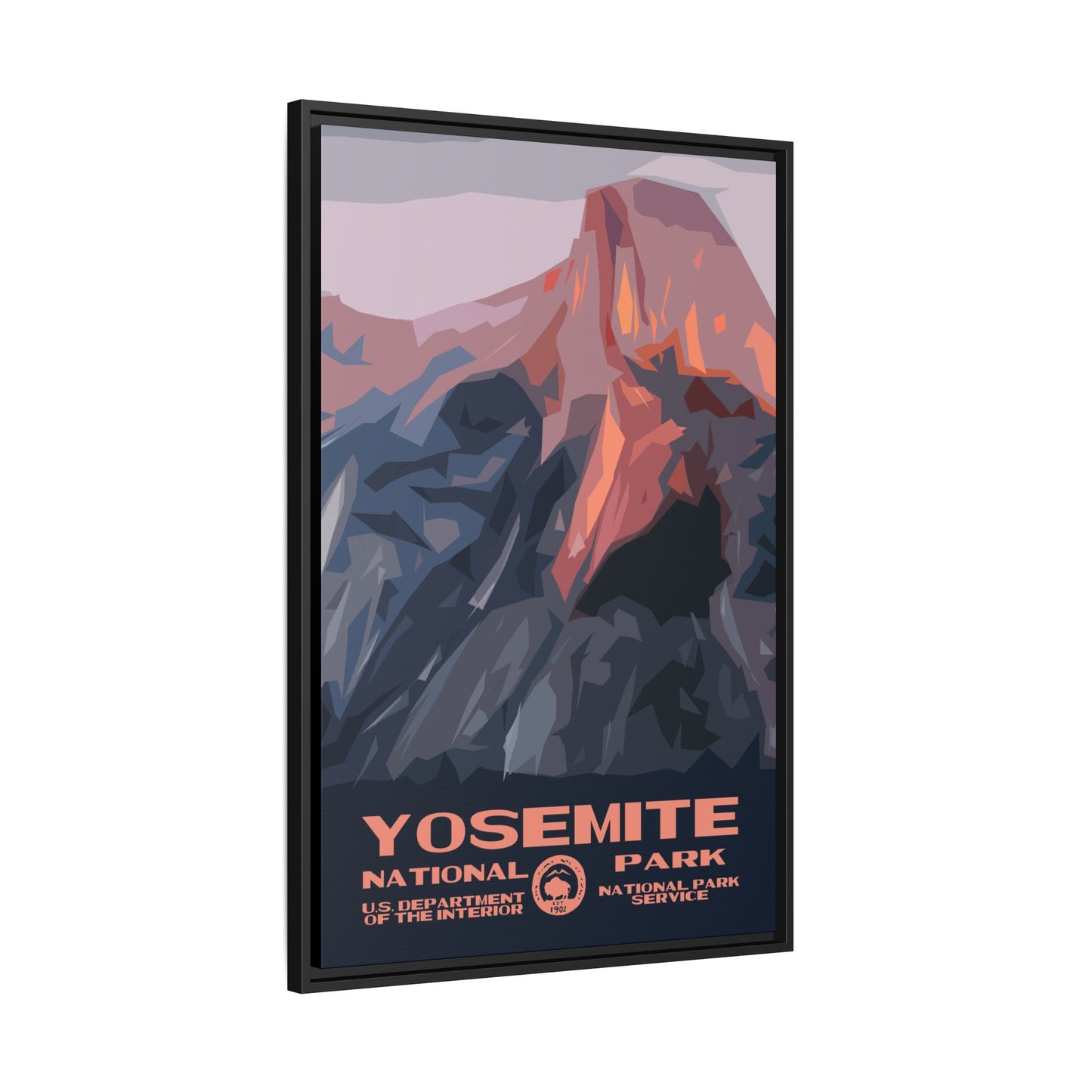Yosemite National Park Framed Canvas - WPA Poster