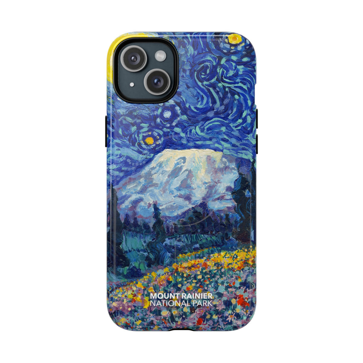 Mount Rainier National Park iPhone Case with MagSafe - Starry Night