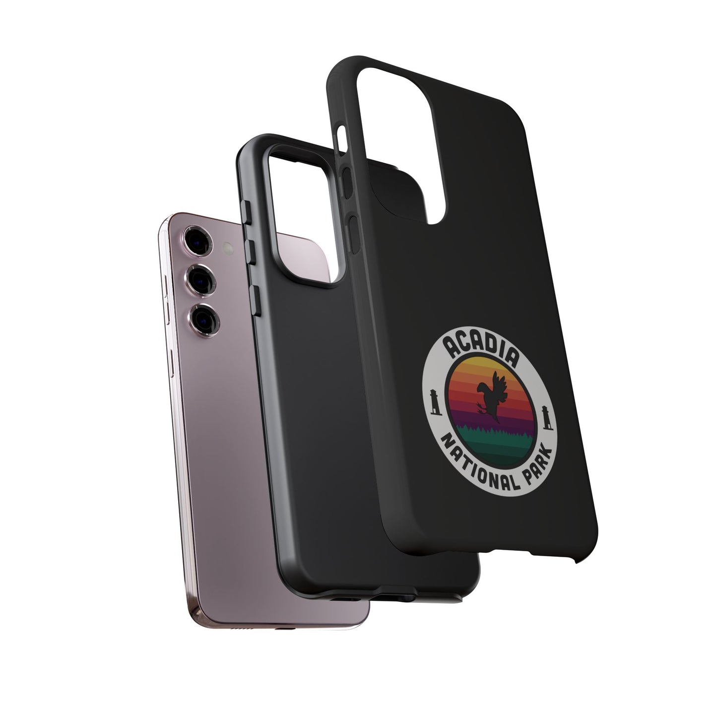 Acadia National Park Phone Case - Round Emblem Design