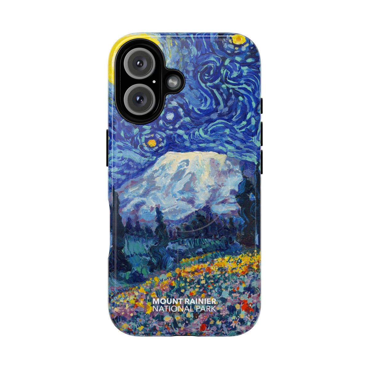 Mount Rainier National Park iPhone Case with MagSafe - Starry Night