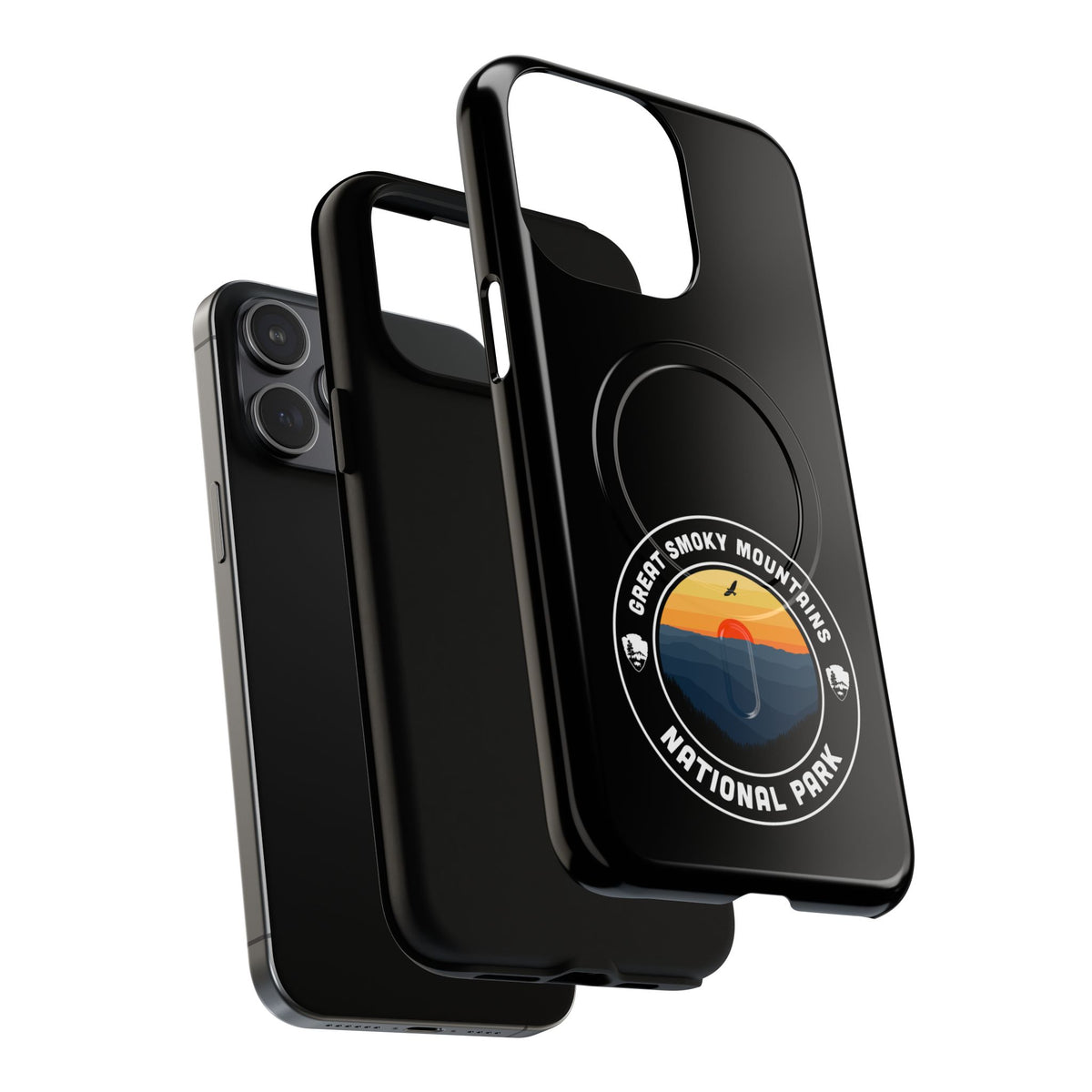 Great Smoky Mountains National Park iPhone Case with MagSafe - Round Emblem Design