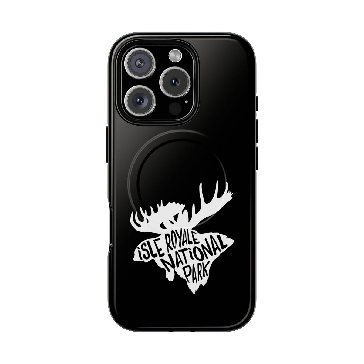 Isle Royale National Park iPhone Case with MagSafe - Moose Design