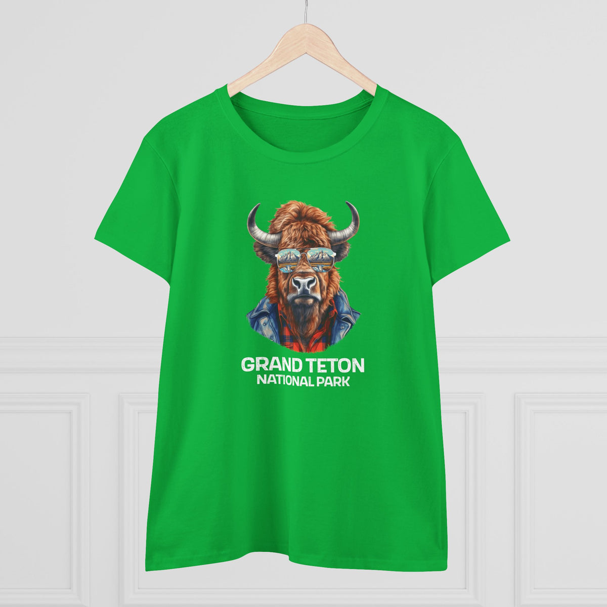 Grand Teton National Park Women's T-Shirt - Cool Bison