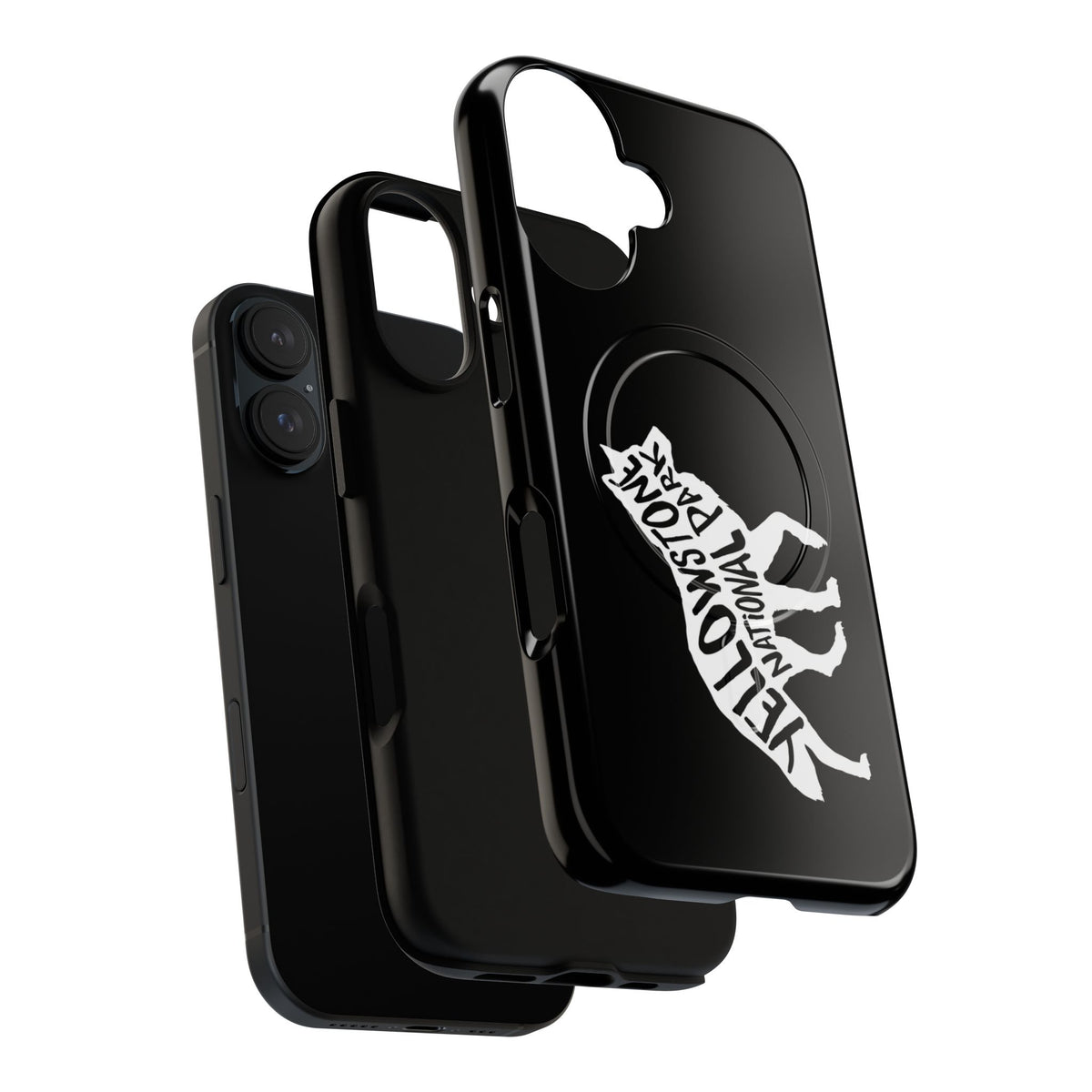 Yellowstone National Park iPhone Case with MagSafe - Wolf Design