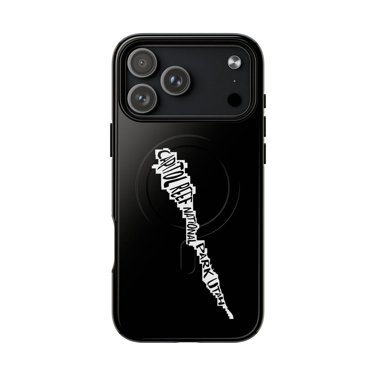 Capitol Reef National Park iPhone Case with MagSafe - Map Design