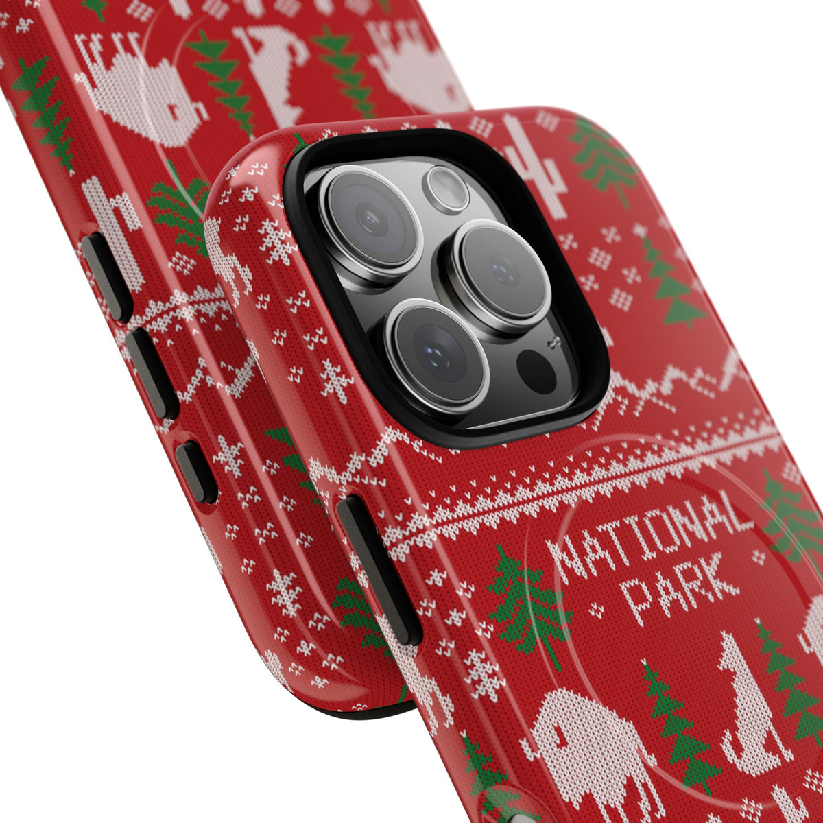 National Park iPhone Case with MagSafe - Fair Isle Pattern