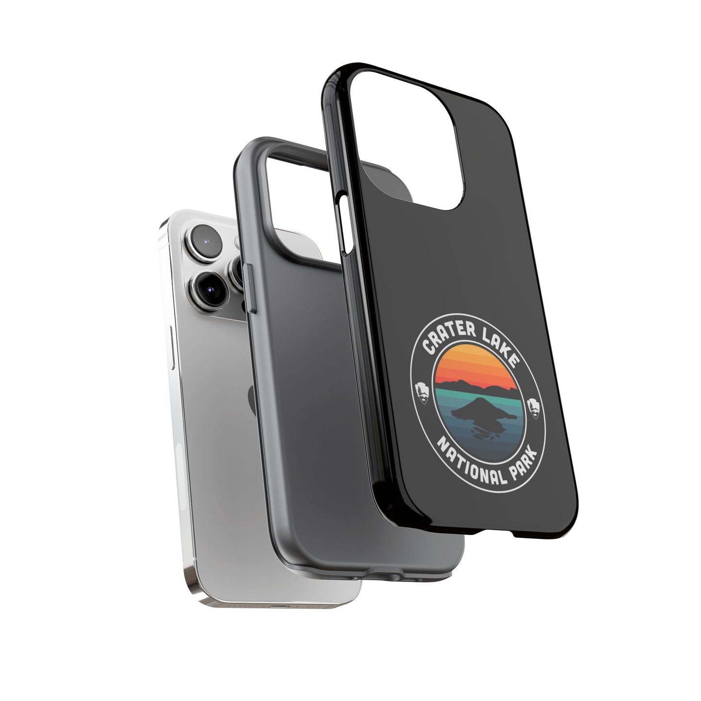 Crater Lake National Park Phone Case - Round Emblem Design