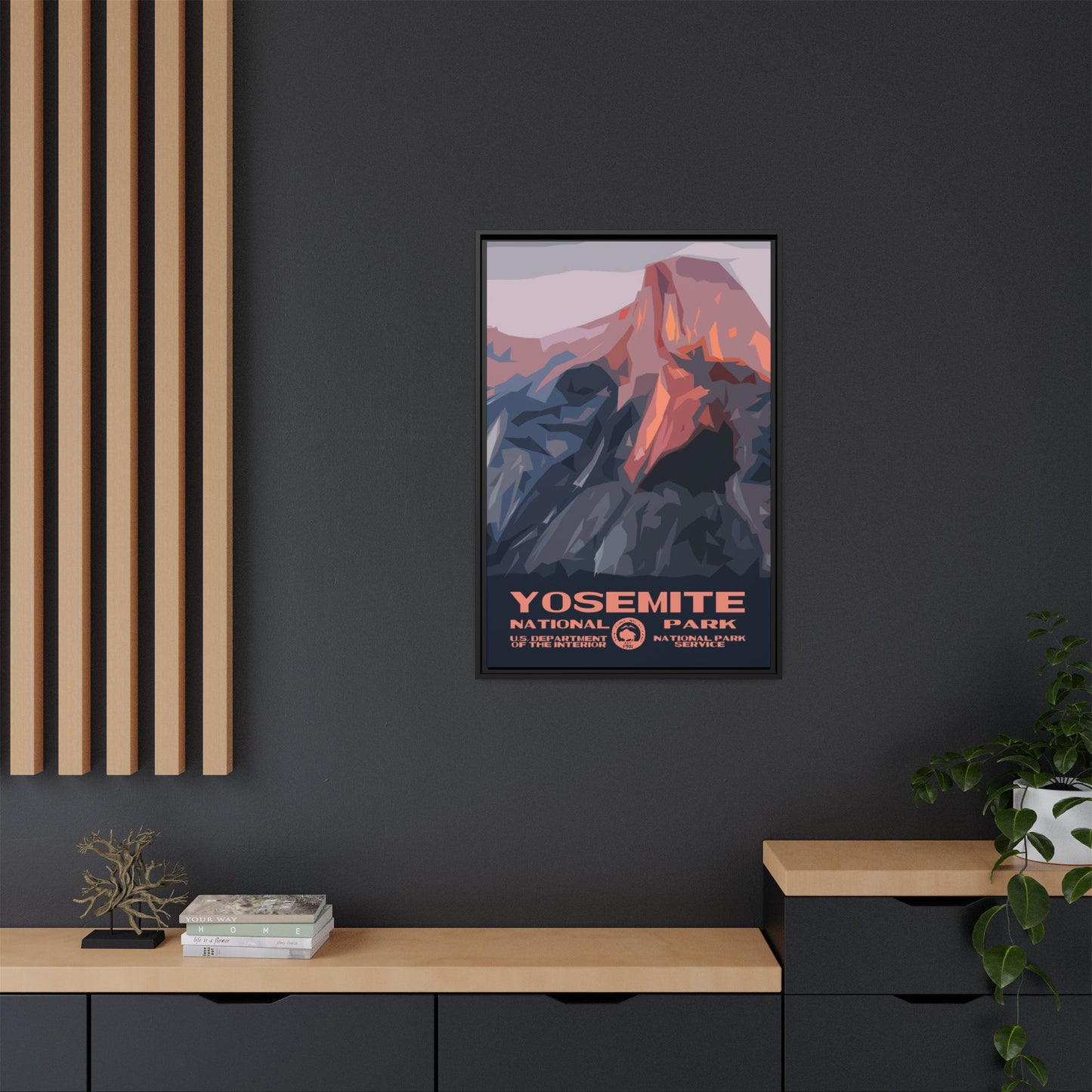 Yosemite National Park Framed Canvas - WPA Poster
