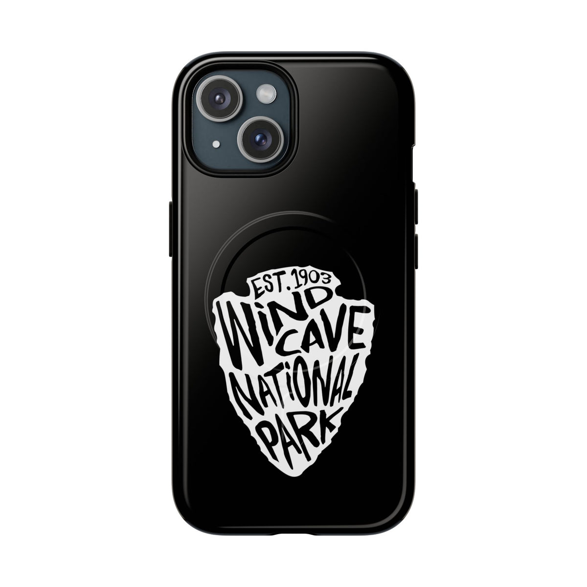 Wind Cave National Park iPhone Case with MagSafe - Arrowhead Design