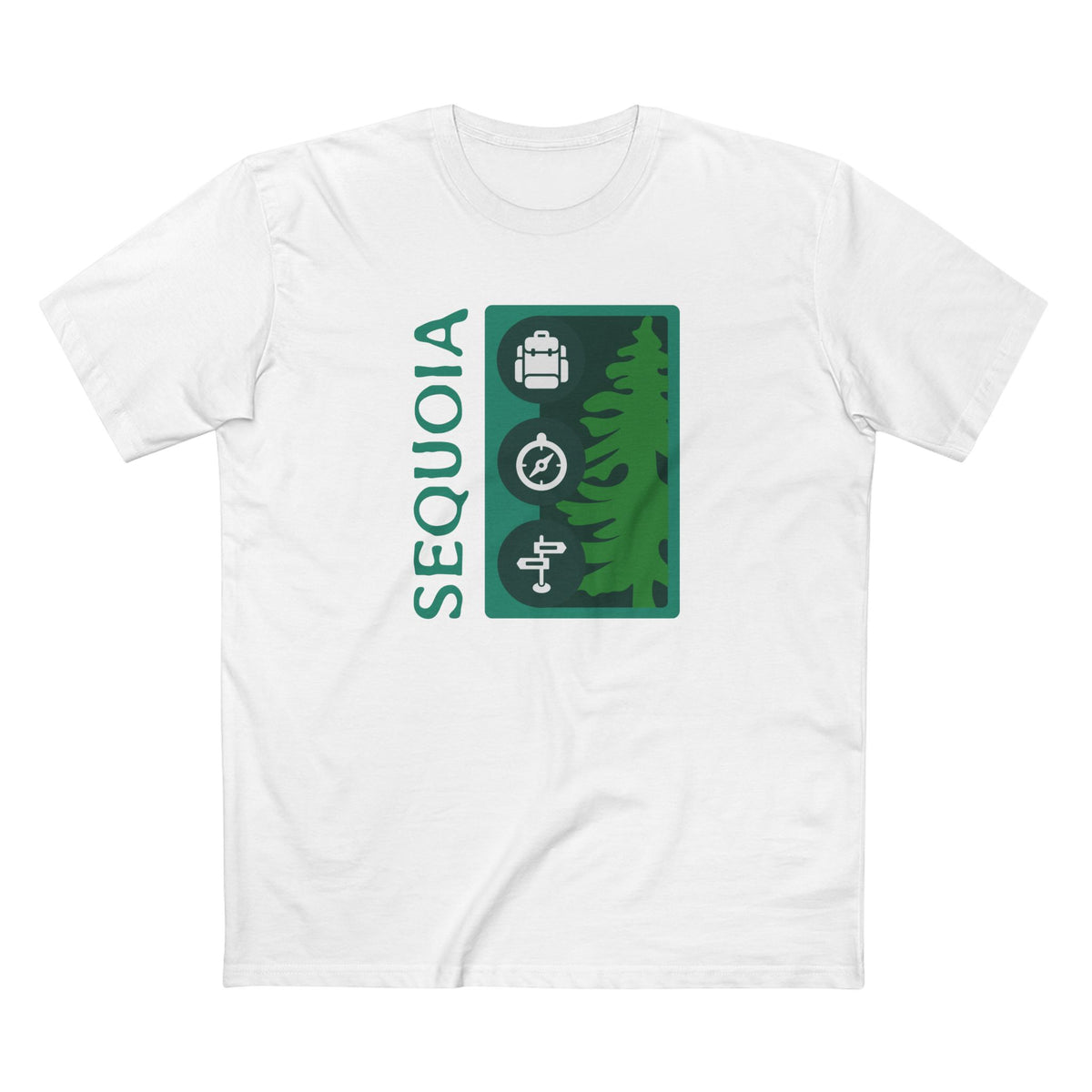 Sequoia National Park T-Shirt Tree Graphic in White