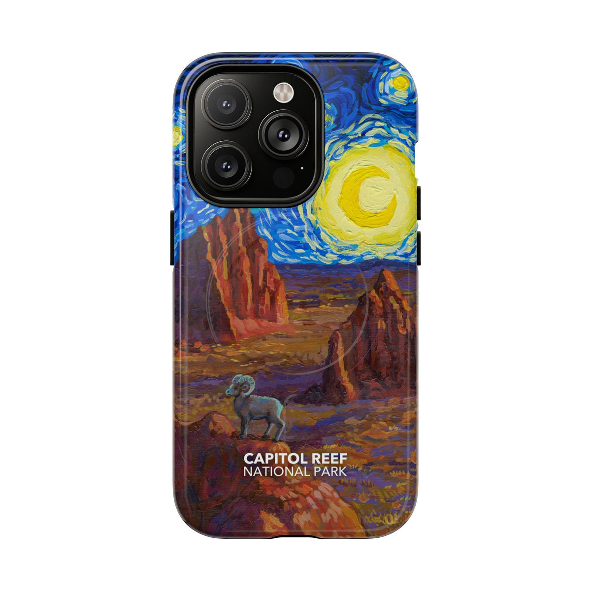 Capitol Reef National Park iPhone Case with MagSafe - Starry Night