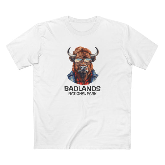 Badlands National Park T-Shirt - Bison in White