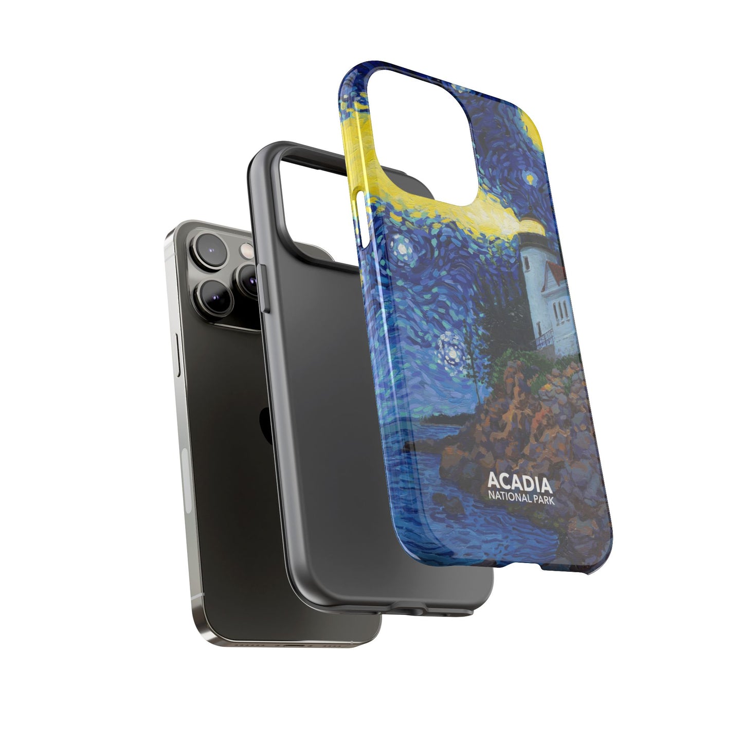 Acadia National Park Phone Case - Starry Night Lighthouse