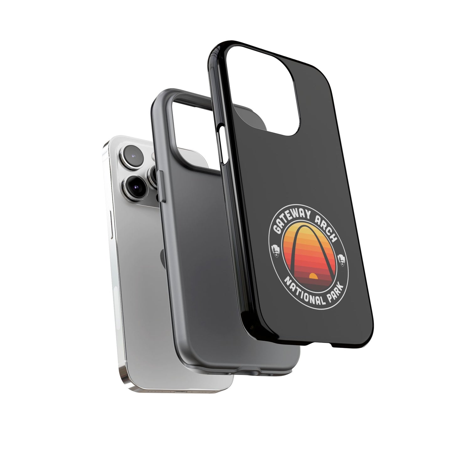 Gateway Arch National Park Phone Case - Round Emblem Design