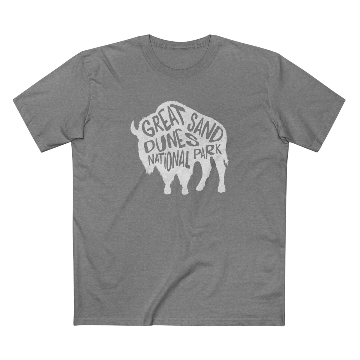 Great Sand Dunes National Park T-Shirt - Bison in Athletic Heather