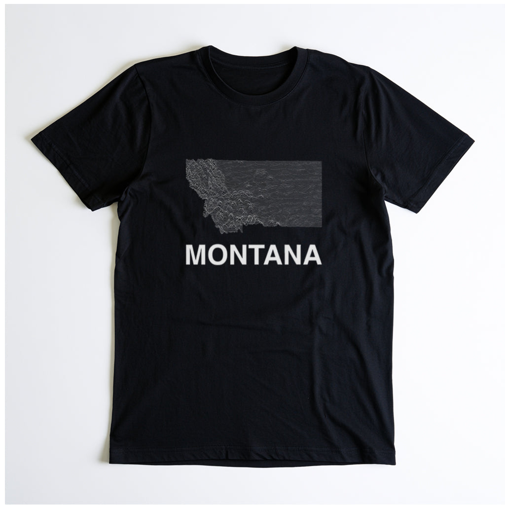Montana T-Shirt Lines in Black