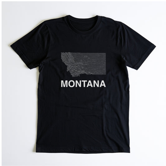 Montana T-Shirt Lines in Black