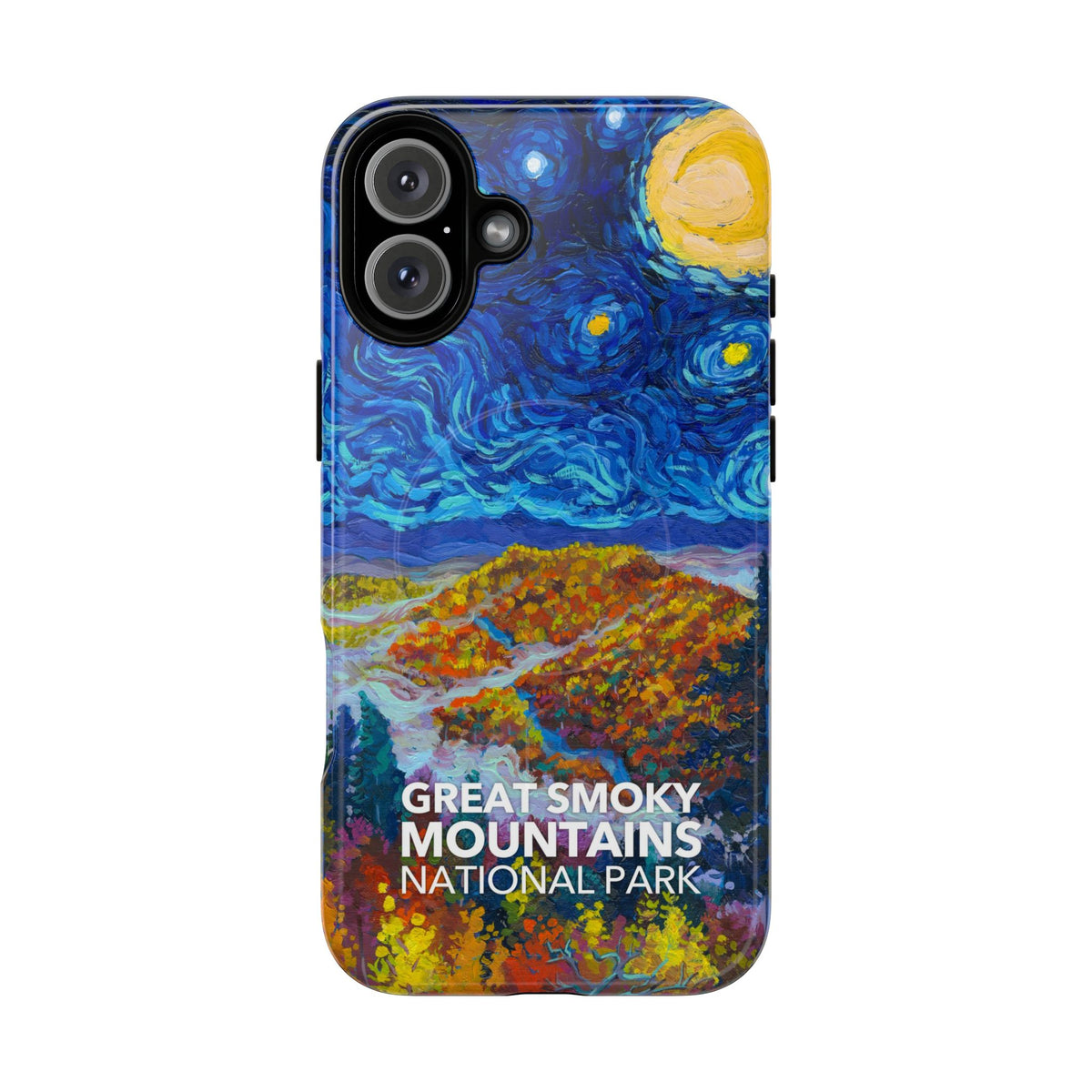 Great Smoky Mountains National Park iPhone Case with MagSafe - Starry Night