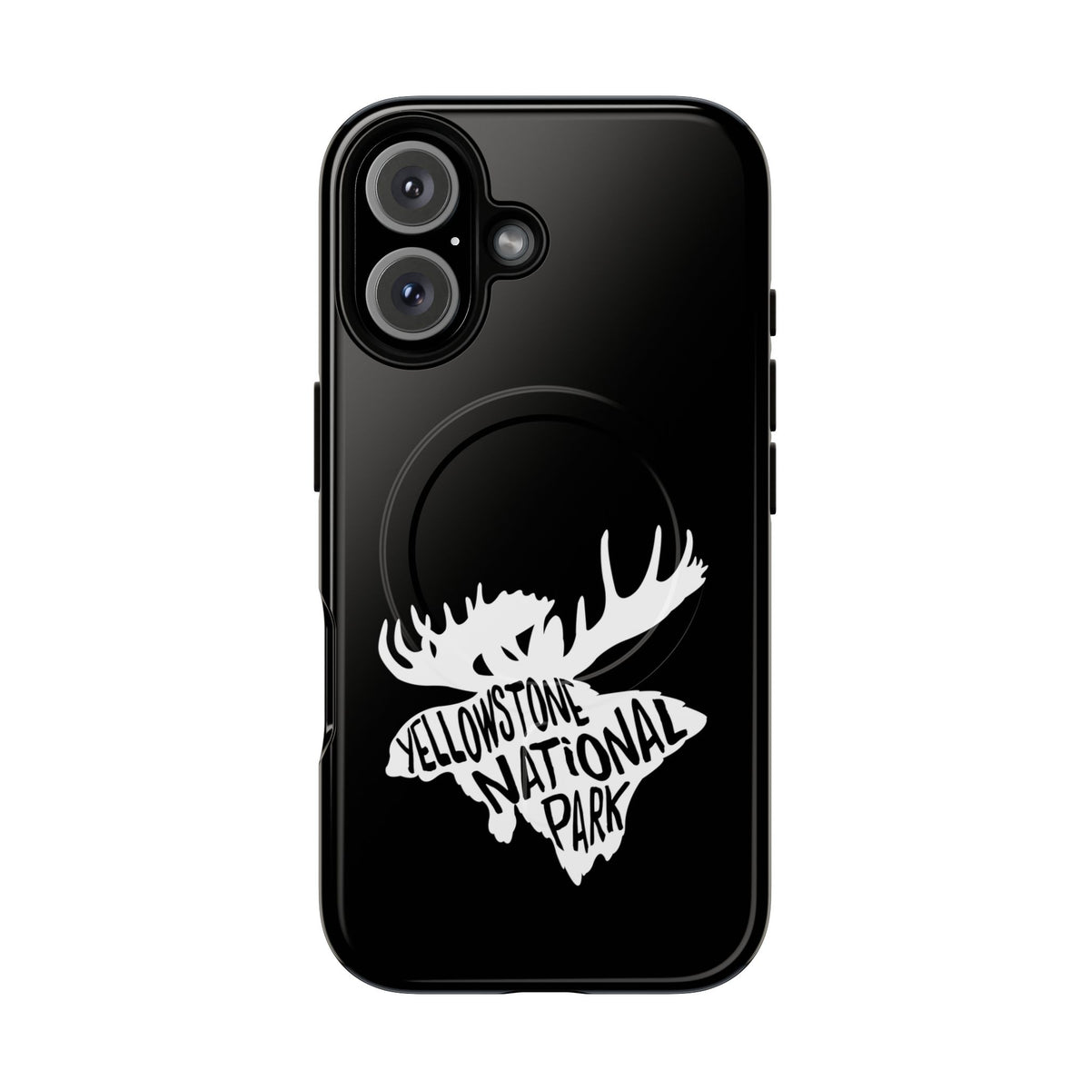 Yellowstone National Park iPhone Case with MagSafe - Moose Design