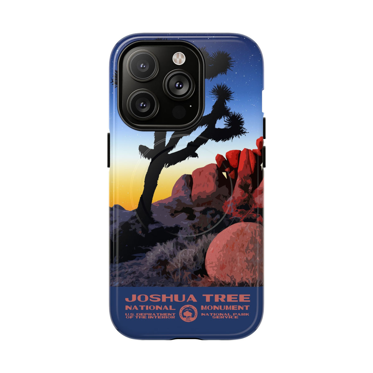 Joshua Tree National Park iPhone Case with MagSafe - Night