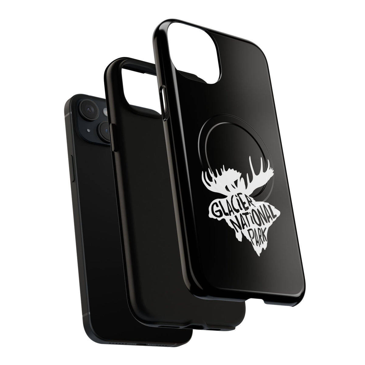 Glacier National Park iPhone Case with MagSafe - Moose Design