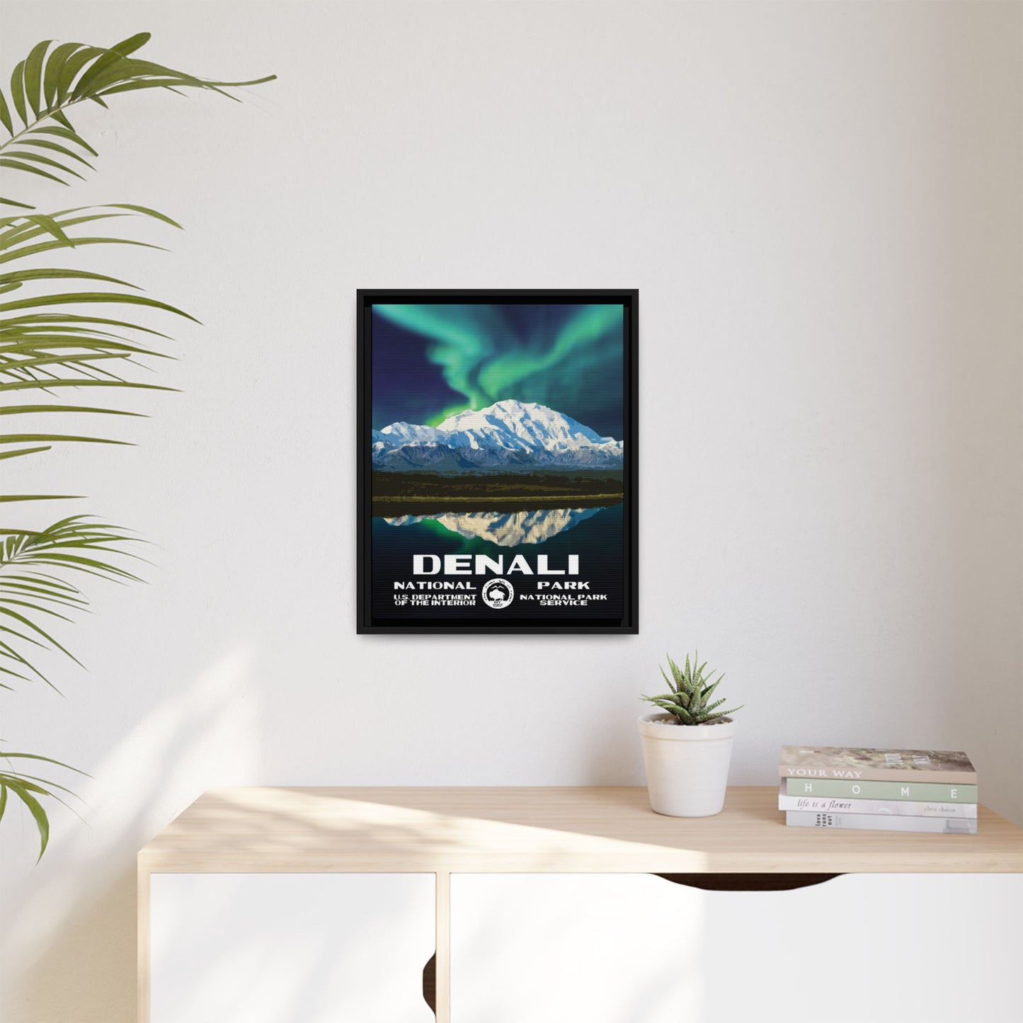 Denali National Park Framed Canvas - WPA Poster