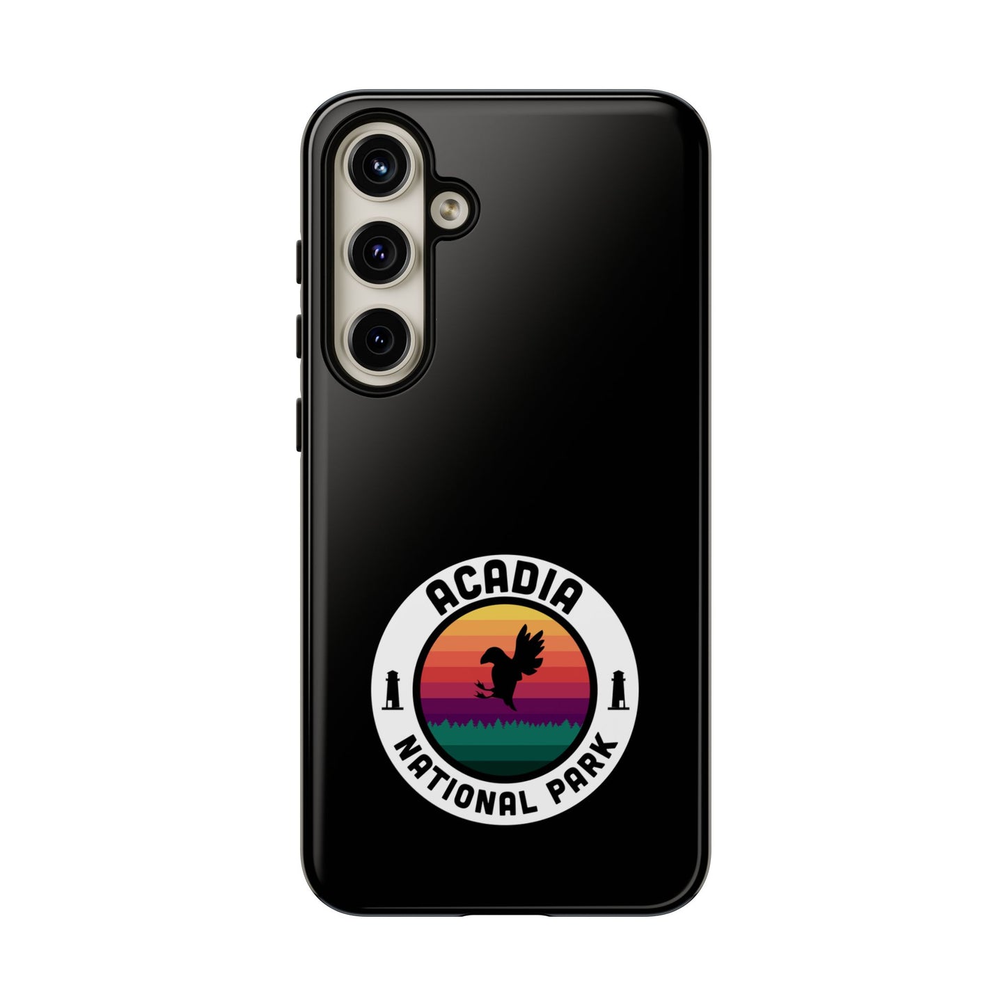 Acadia National Park Phone Case - Round Emblem Design