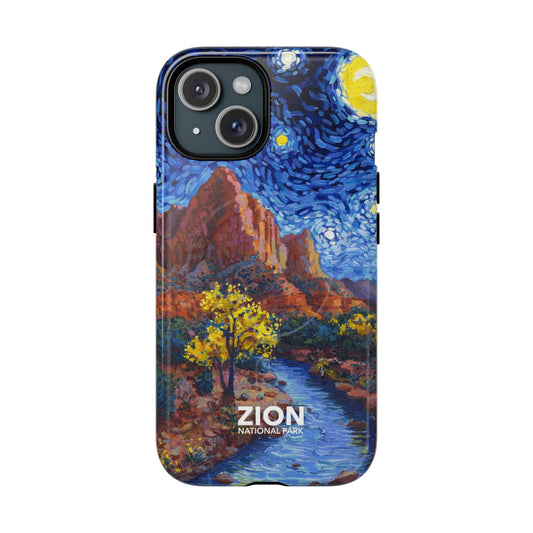 Zion National Park iPhone Case with MagSafe - Starry Night