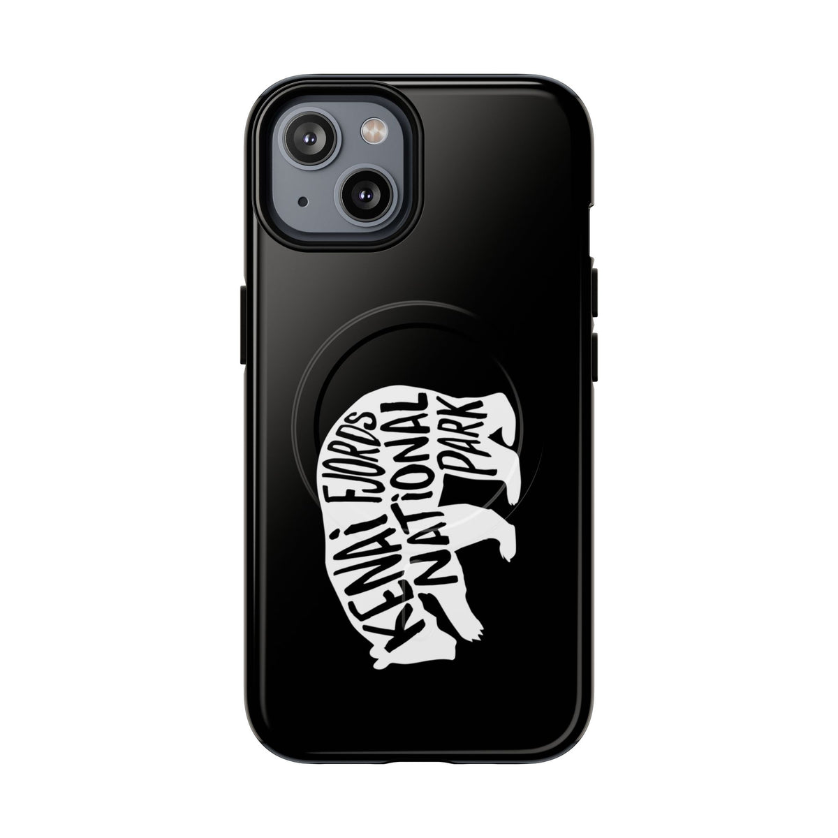 Kenai Fjords National Park iPhone Case with MagSafe - Grizzly Bear Design