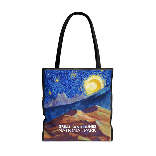 Great Sand Dunes National Park Tote Bag - The Starry Night Large