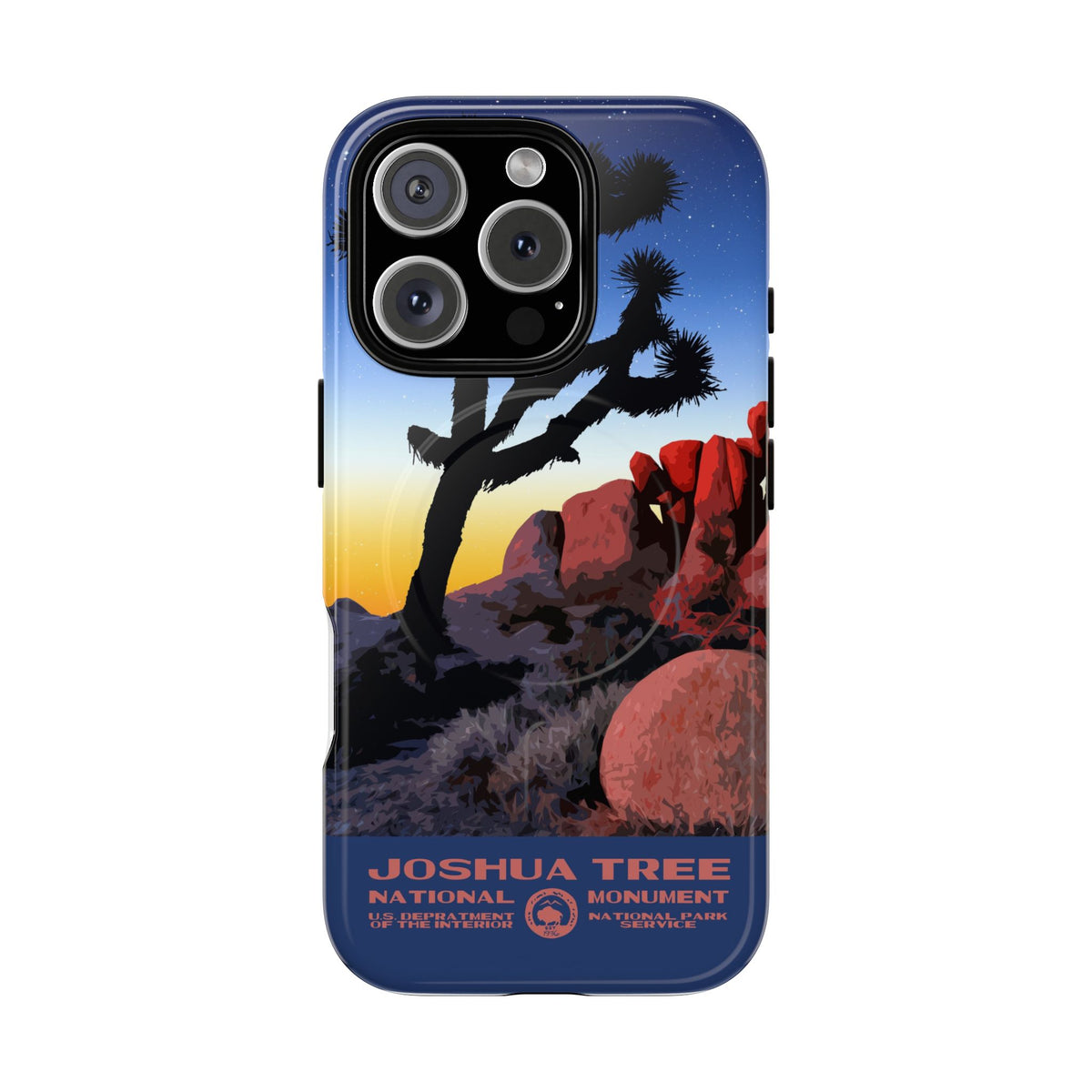 Joshua Tree National Park iPhone Case with MagSafe - Night