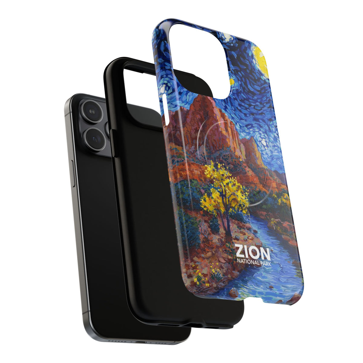 Zion National Park iPhone Case with MagSafe - Starry Night