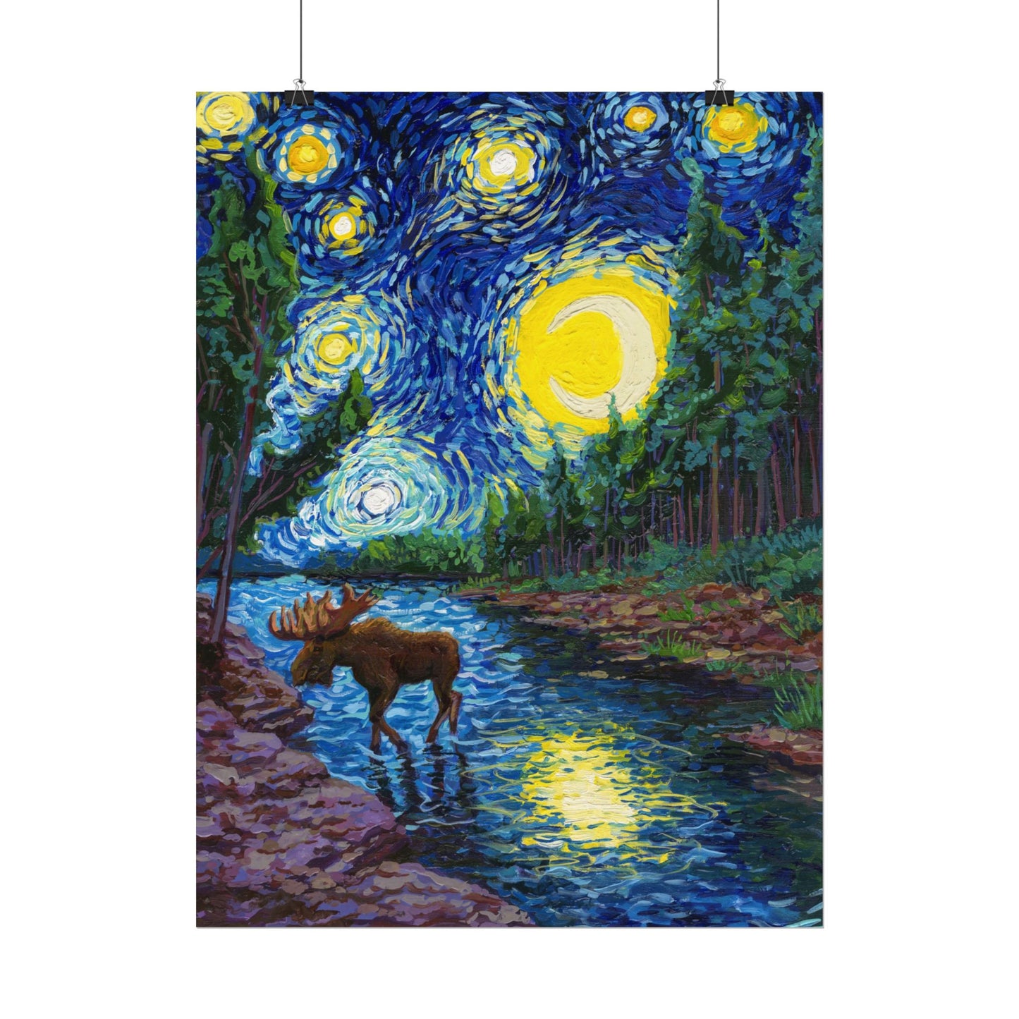 Isle Royale National Park Park Starry Night Poster - Premium Textured Paper