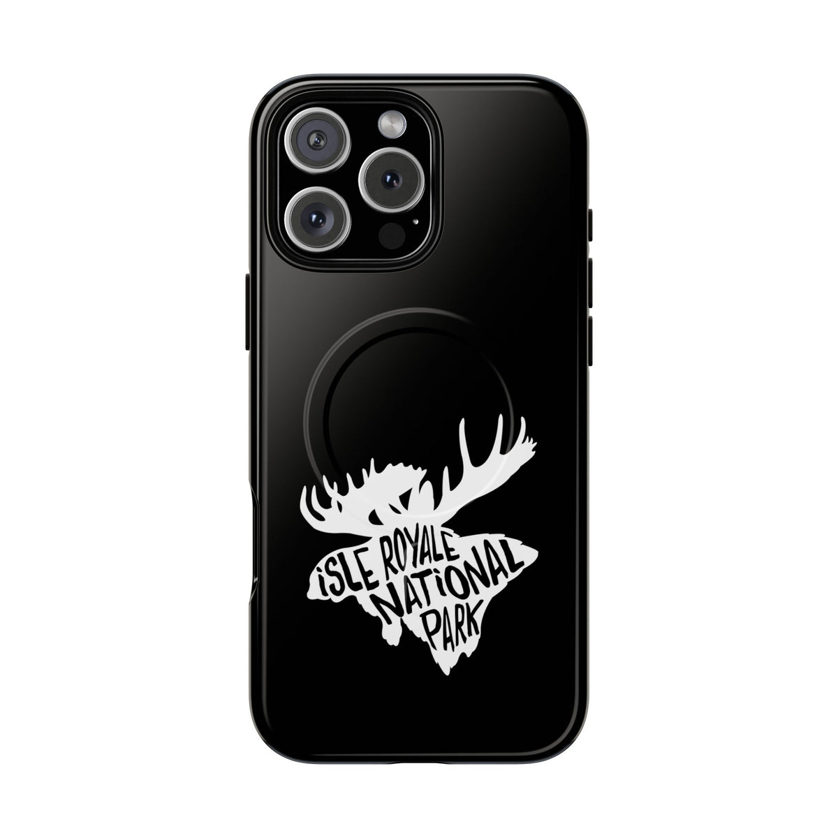 Isle Royale National Park iPhone Case with MagSafe - Moose Design