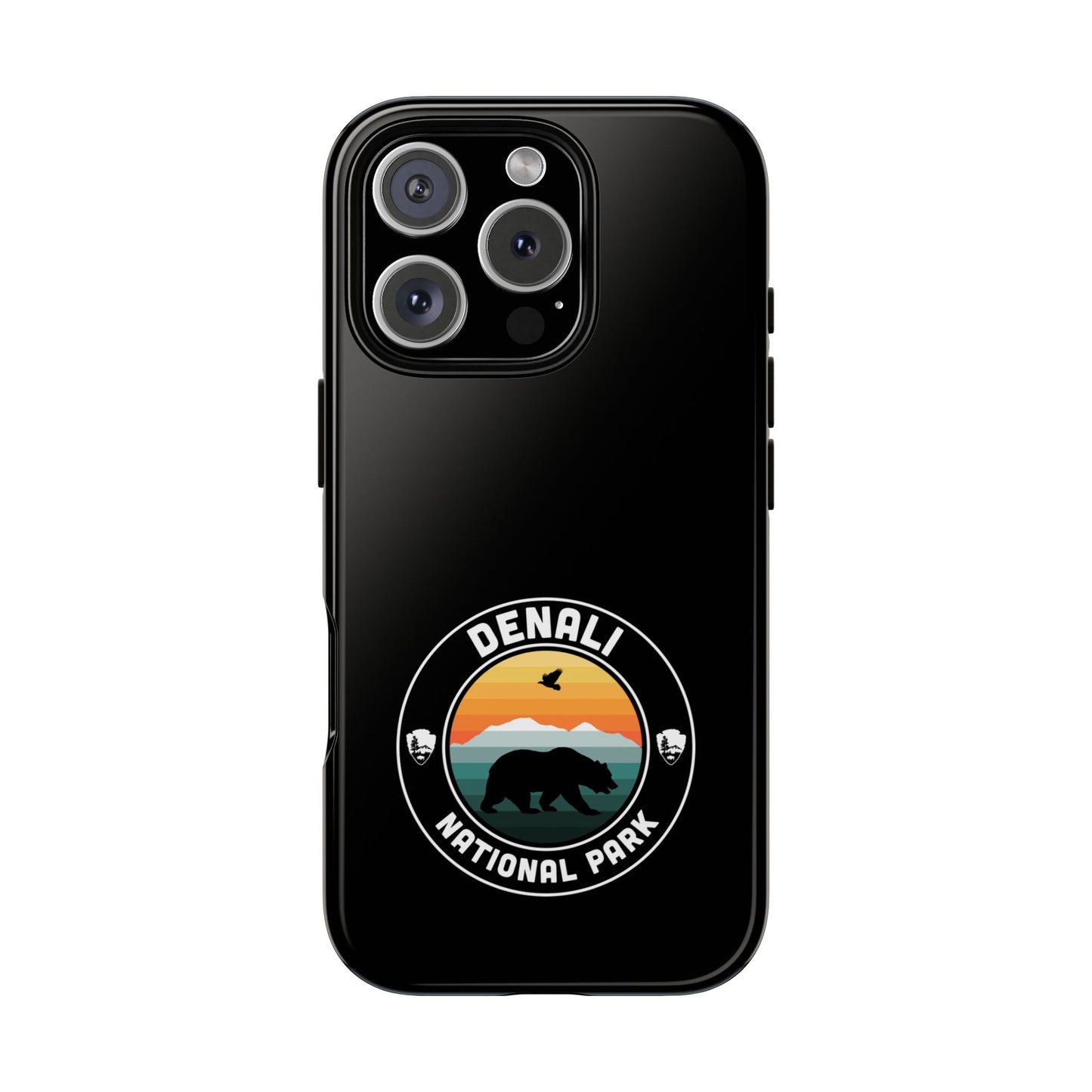 Denali National Park Phone Case - Round Emblem Design