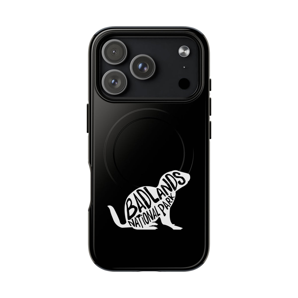 Badlands National Park iPhone Case with MagSafe - Prairie Dog Design