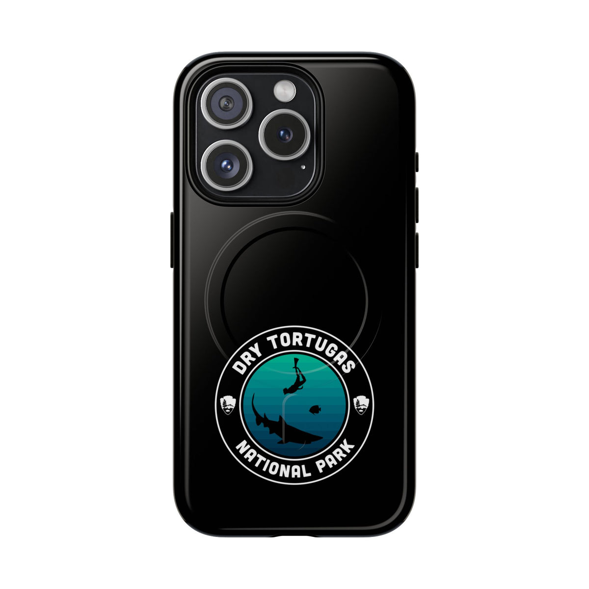 Dry Tortugas National Park iPhone Case with MagSafe - Round Emblem Design