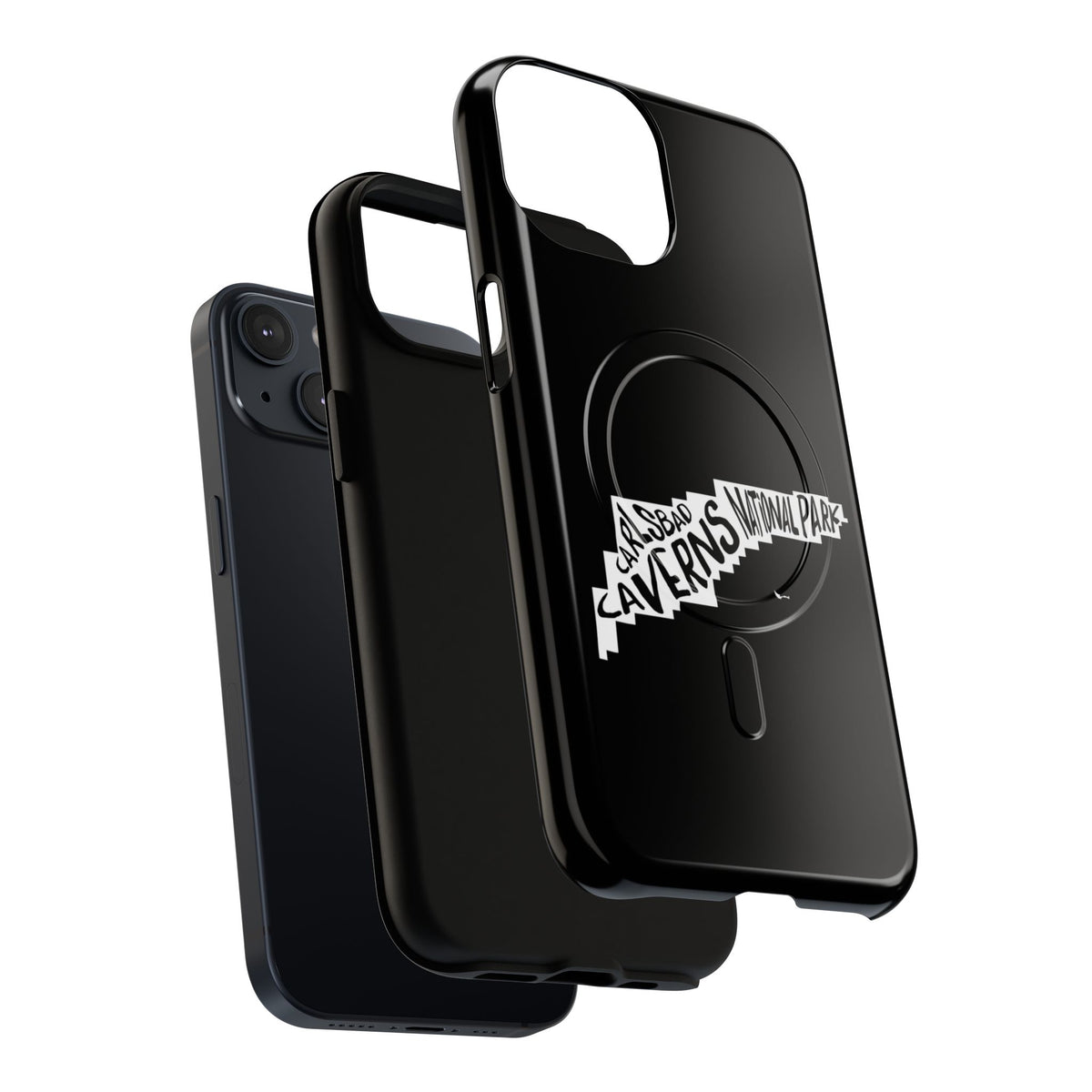 Carlsbad Caverns National Park iPhone Case with MagSafe - Map Design