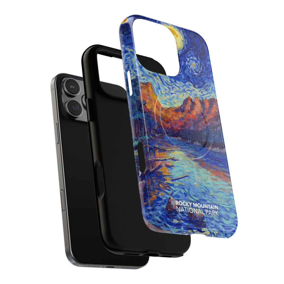 Rocky Mountain National Park iPhone Case with MagSafe - Starry Night