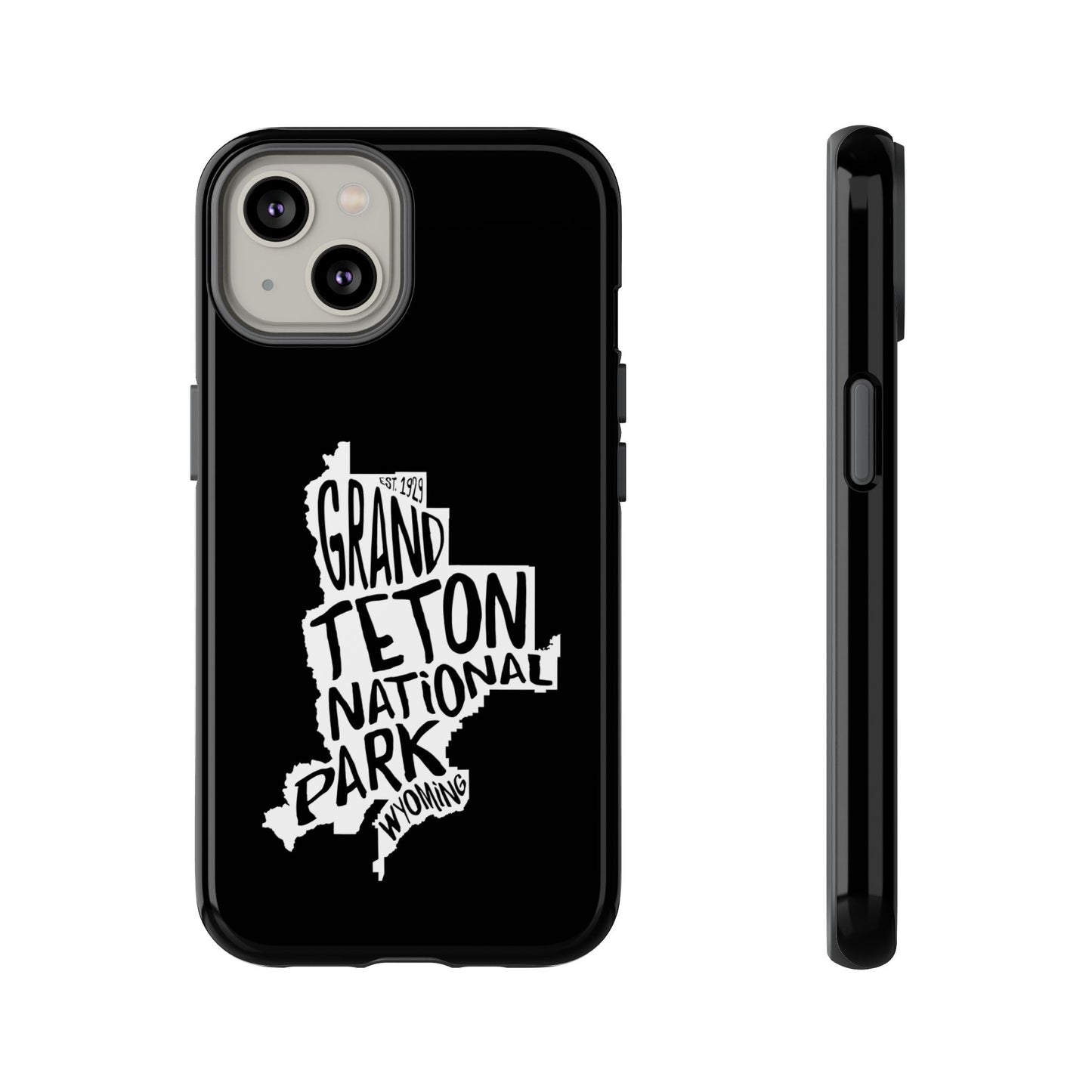 Grand Teton National Park Phone Case - Map Design